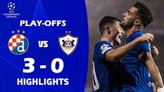 GNK Dinamo Zagreb protiv FK Qarabağ 3:0 Vrhunci i golovi | UEFA Liga prvaka Playoff 24/25