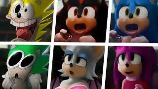 Sonic The Hedgehog Movie, Best Wonder, Uh Meow Characters super sonic red sonic