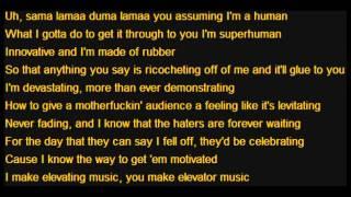 RAP GOD FAST PART Lyrics! !!