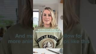 My number 1 tip for drawing realistic fur in coloured pencils  #coloredpencil #drawingtips