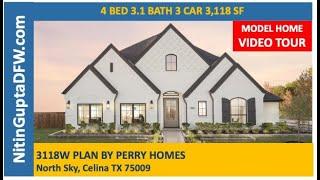 Discover HIDDEN GEMS of North Sky Homes for Sale in Celina, Tx!  | 3118 Plan  Perry Homes Video Tour