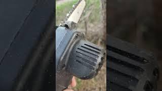 dangerous cheap chinese mini chainsaw #fire #dangerous #fake #shortsvideo #shorts #warning #chinese