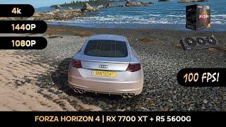 Forza Horizon 4 na RX 7700 XT + Ryzen 5 5600G | Testes e Gameplay | 4K, 1440p e 1080p