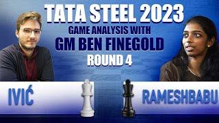 Tata Steel Round 4: Velimir Ivić vs Rameshbabu Vaishali