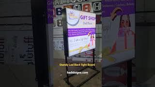 Standy Led Back-light Sign Board, Flex Boards Manufacturer #signage #ledsignboard #GolwSignBoard