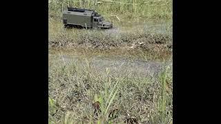 RC Ural with LAK Shelter in a short Off Road water crossing sequence