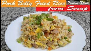 Pork Belly Fried Rice from Scrap | Kristoffer TV