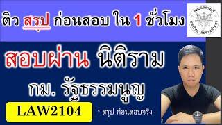ติวสรุป กม. รัฐธรรมนูญ ใน 1 ชั่วโมง LAW2104