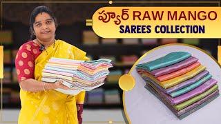 Pure Raw Mango Sarees Collection | Poornima Prints