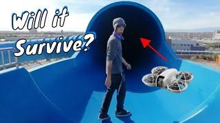 Will the DJI NEO Follow Me Through a Waterslide?