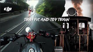 Traffic ride and Toy Train | Royal Enfield Hunter 350 x DJI | POV Ride | RAW Sound |