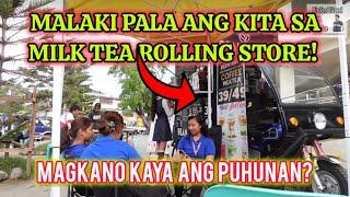 MILK TEA ROLLING STORE, MAGKANO ANG PUHUNAN AT KITA? || Small Business Ideas Philippines