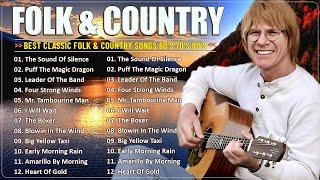 Classic Folk Songs  The Best Of Classic Folk Songs 70's  Simon & Garfunkel, John Denver, Bob Dylan