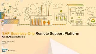 SAP Business One Remote Support Platform - GoToAssist Service