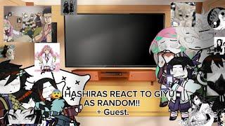 hashiras react to giyu as..?|Part two|//Made by tomioka giyU// maybe part three?? I dunno