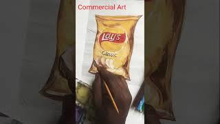Commercial Art Packaging #shorts #lay's #poster #lebel #packet # sticker #dangler #logodesign