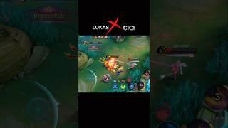 Lukas meet annoying Cici  #cici #lukas #mobilelegends #mlbb #shorts #short @Jheayn #1v1