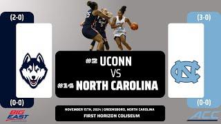 No. 2 UConn vs No. 14 North Carolina | NCAA Women's Basketball | 11.15.24