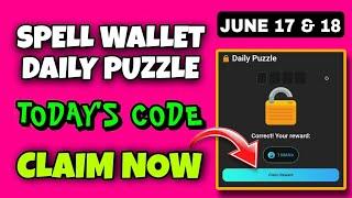 Spell Wallet Daily Puzzle Today 17 June | Spell Wallet Today Puzzle | Spell Wallet Secret Code