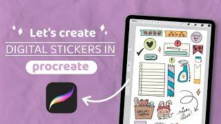 The Creative Studio Tutorial - Creating Digital Stickers for Digital planning in Procreate