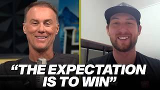 Chase Briscoe breaks down how he secured his first Cup win with JGR to Kevin Harvick!