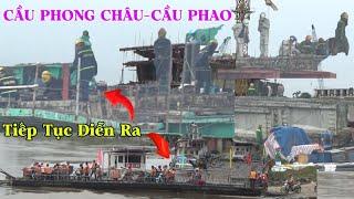 Tin CPC-CP:Bộ đội giúp dân lên phà sang sông còn CN kỹ thuật CtyTC-Trường Sơn tiếp tục xây cầu mới