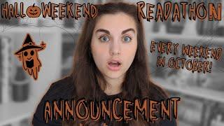 Halloweekend Readathon Announcement!! | October readathon for horror, thriller, and mystery books! 