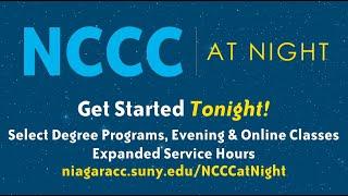 NCCC at Night! Enroll Now!