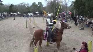 Jousting - 1st Session, Double Unhorsing, Mark Desmond & Charlie Andrews, Sherwood Forest