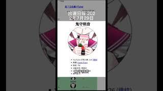 出道日報 2022年07月29日 vtuber TWvtuber 台v vtuber  中文v