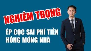 Sai lầm khi ép cọc bê tông