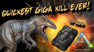 Quickest Giga Kill Ever! C4 traps and how to use them - Ark Survival Evolved