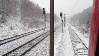 Eisenbahn im Winter - damals und heute