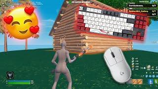 Chill ASMR 1v2 CLUTCHSatisfying Fortnite Keyboard Sounds