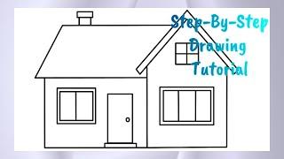 Paano Gumuhit Ng Bahay | Step-By-Step Drawing Tutorial