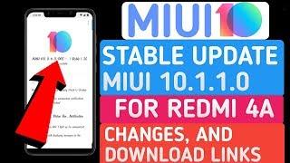 MIUI 10 Global Stable ROM V10.1.1.0.NCCMIFI for Redmi 4A || FULL CHANGELOG AND DOWNLOAD LINKS