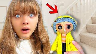 CORALINE RETURNS! Coraline CREEPY doll is BACK in our HOUSE!