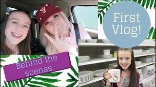 MY FIRST VLOG!! BEHIND THE SCENES WITH ALEXA MAE!!