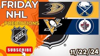 NHL Picks & Predictions Today 11/22/24 | NHL Picks Today 11/22/24 | Best NHL Bets