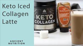 Iced Collagen Latte with Manuka Honey | Ancient Nutrition