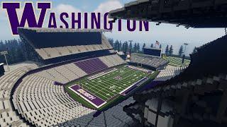 Husky Stadium in Minecraft | Seattle, WA | University of Washington | Minecraft Megabuild | DOWNLOAD