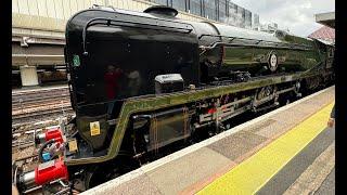 35028 Clan Line Belmond British Pullman at Victoria  30th May 2024   4k