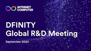 Global R&D September 2024 - Cycles Burnt, Token 2049 Singapore, Motoko best pratices, Neutrinite