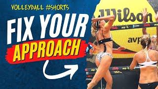 Volleyball (Short) Tips | An Easy Drill to Help Fix Your Approach Footwork for Attacking