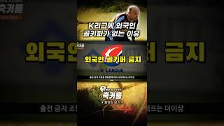 K리그에 외국인 골키퍼가 없는 이유