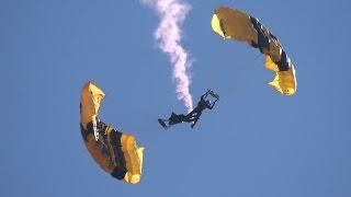 Golden Knights Parachute Team .. California Capital Airshow 2016 (4K)