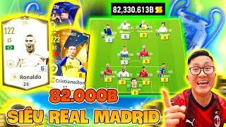 Cầm 80.000 Tỷ I Love Xây Dựng Siêu Đội Hình REAL MADRID KHỦNG NHẤT FC ONLINE: CR7, RÔ BÉO, MP3