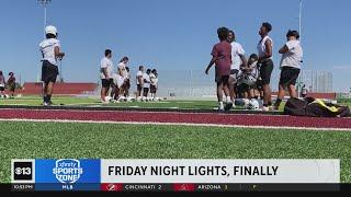 Hiram Johnson has Friday night fever, now that lights have been installed