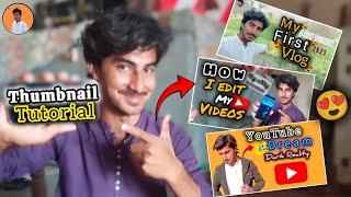 How to make thumbnail for YouTube videos | Thumbnail kaise banaen | Ak Studio
