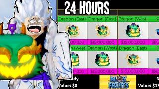 Trading NEW DRAGON FRUITS for 24 Hours in Blox Fruits